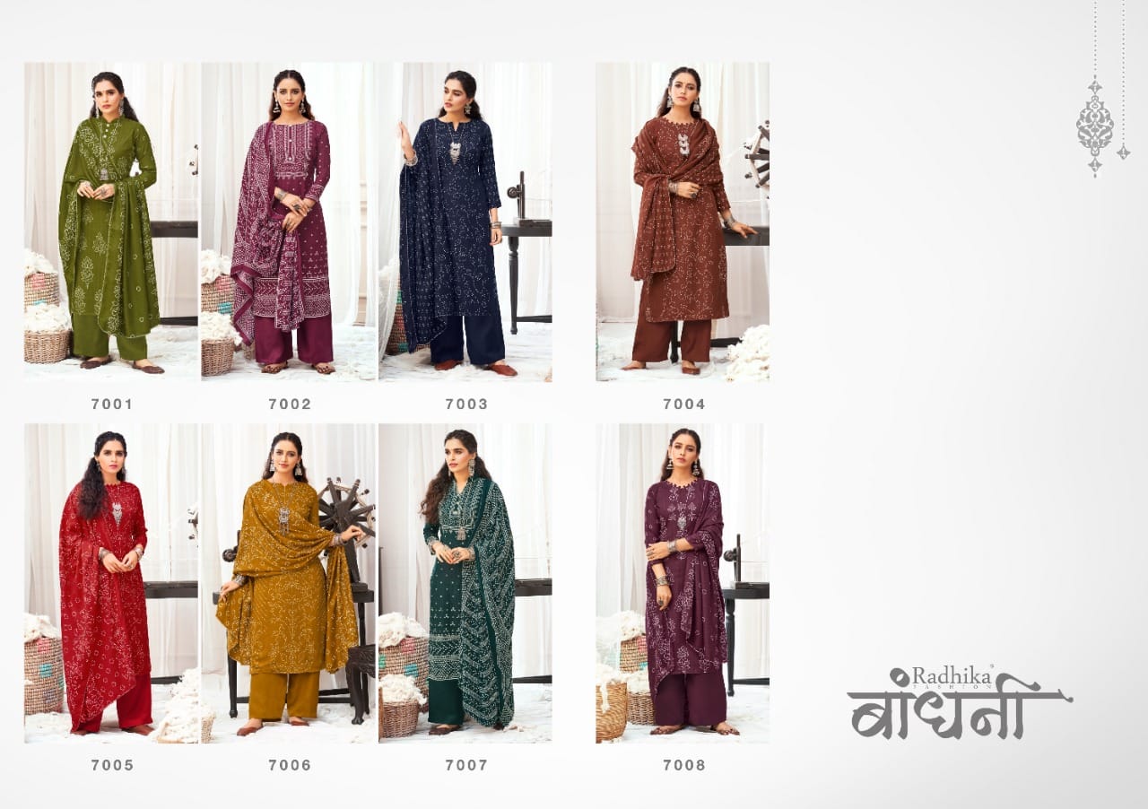 Radhika Sumyra Bandhani Winter Ethnic Wear New Printed Designer Pashmina Collection